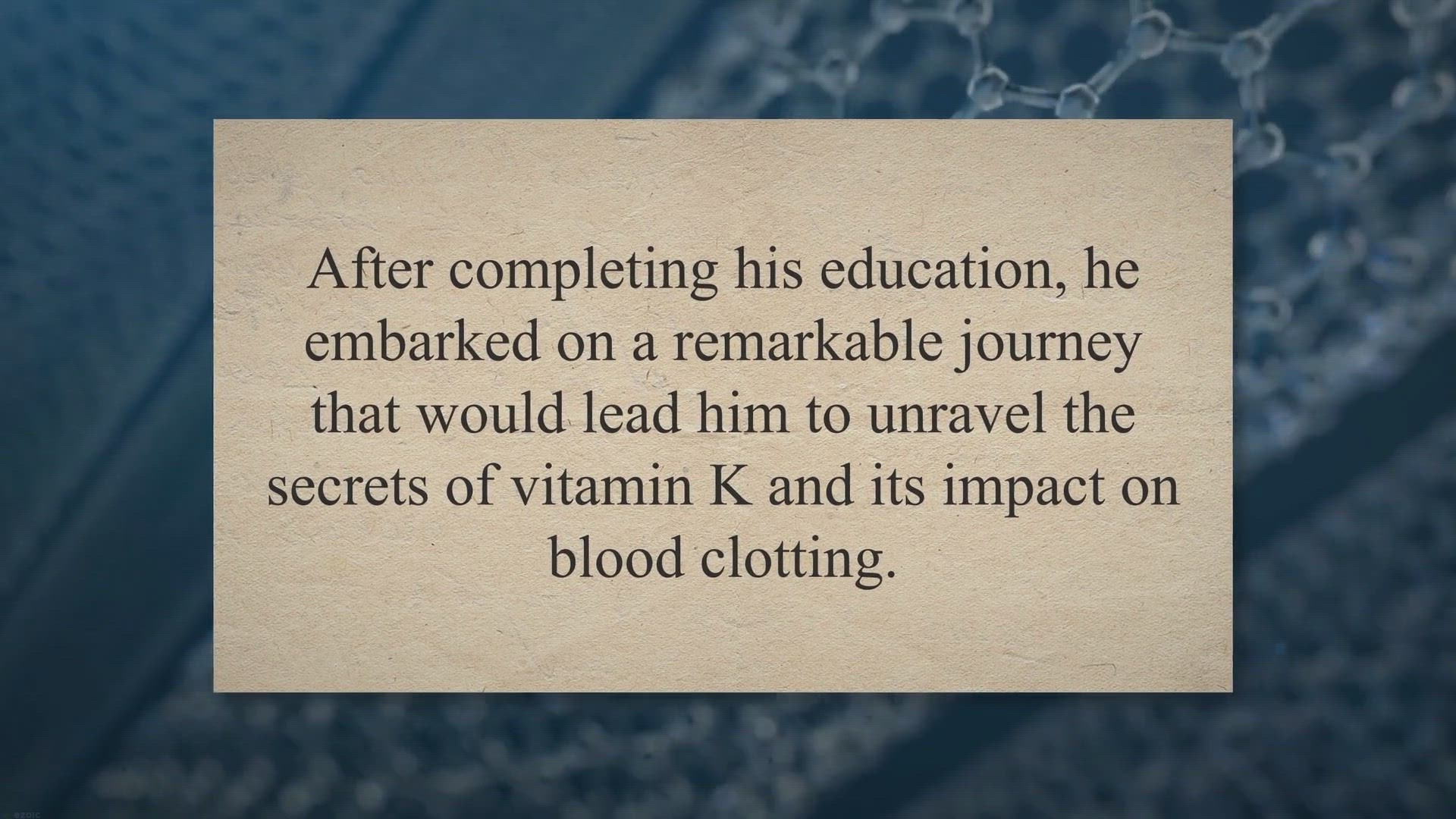 Video thumbnail for Unveiling the Genius: Henrik Dam's Nobel Prize-Winning Journey in Unraveling the Secrets of Vitamin K and Blood Clotting