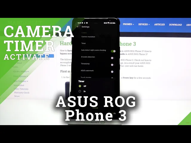 Video thumbnail for How to Set Camera Timer in ASUS ROG Phone 3 – Set Automatic Countdown