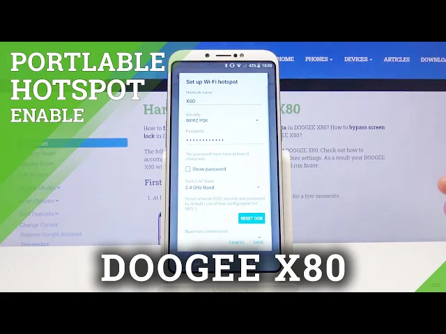 Video thumbnail for How to Create Portable Hotspot in Doogee X80 - Share Wireless Wi-Fi
