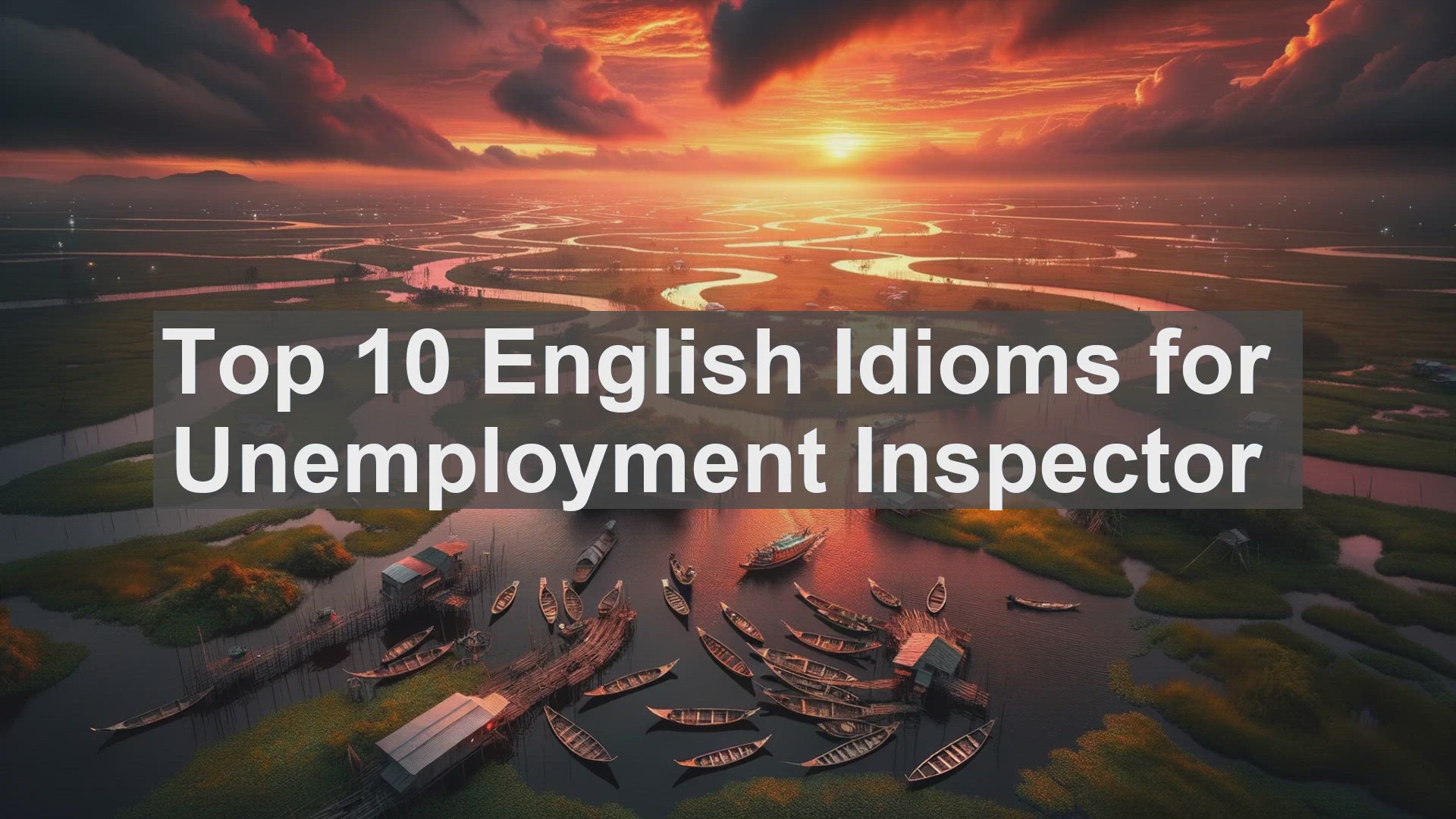 'Video thumbnail for Top 10 English Idioms for Unemployment Inspector'