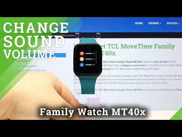 Video thumbnail for How to Adjust Sound Volume in TCL MoveTime Family Watch MT40x - Sound Settings