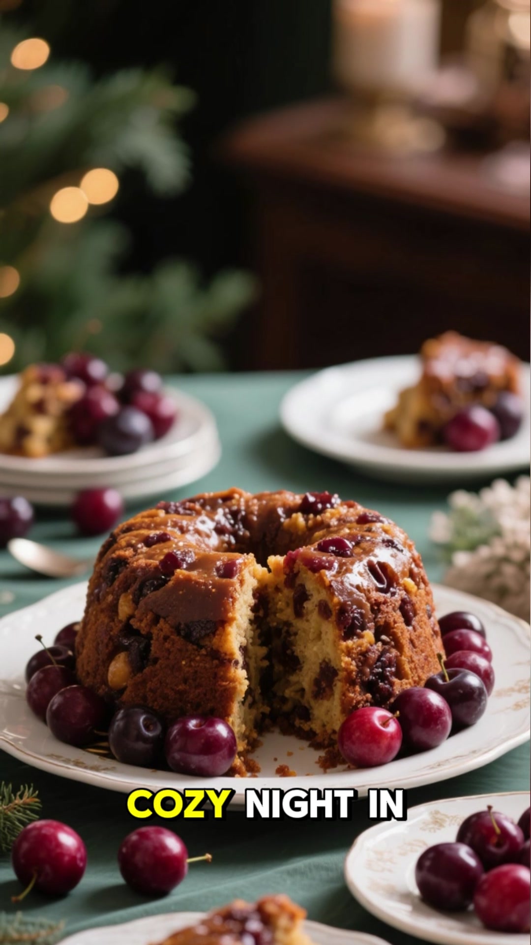 Plum Pudding Cake Open Video 
