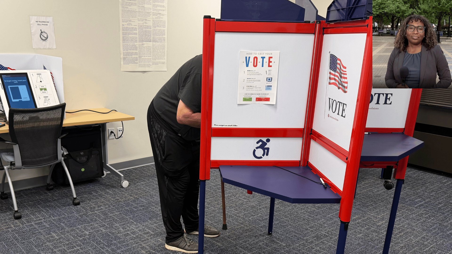 Video thumbnail for Virginia leads the US in early voting as the midterm election campaign heats up