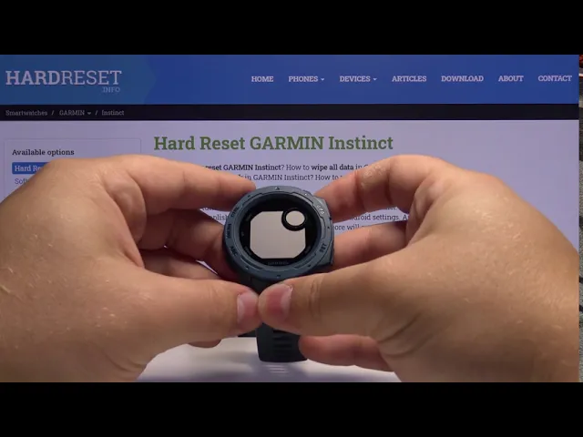 Video thumbnail for SOFT RESET GARMIN Instinct – Force Restart