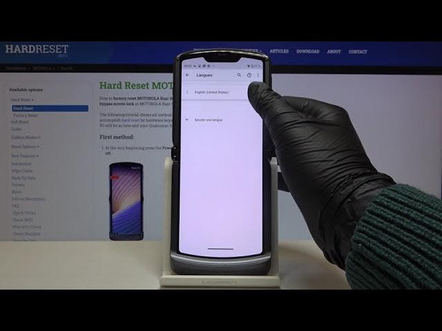 Video thumbnail for How to Change Language in MOTOROLA Razr 5G – Find System Language