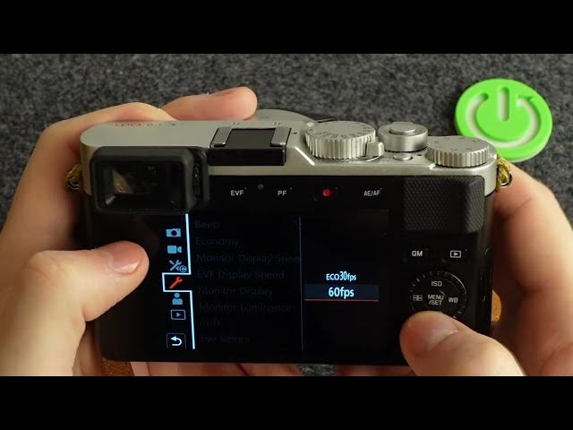Video thumbnail for Leica D Lux 7 - How To Change FPS on EVF Display