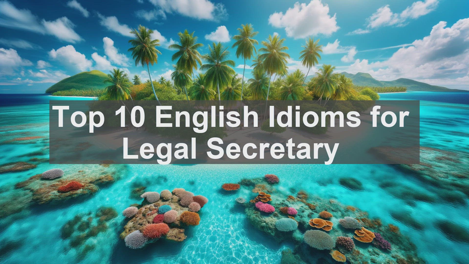 'Video thumbnail for Top 10 English Idioms for Legal Secretary'
