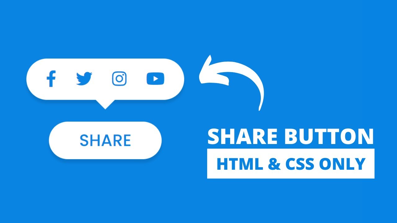 'Video thumbnail for Share Button Tooltip using HTML & CSS _ Social Media Icons'