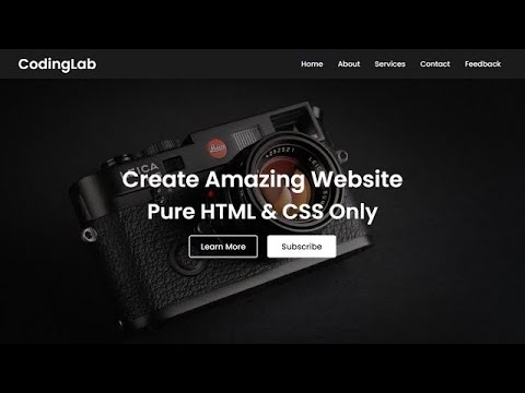 'Video thumbnail for How to Create a Simple Website using HTML and CSS'