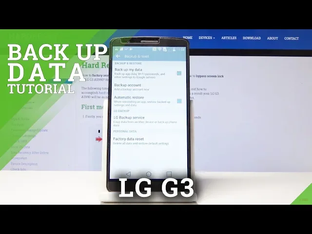 Video thumbnail for How to Enable Google Backup in LG G3 - Add Google Account