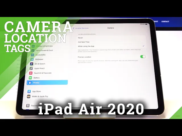 Video thumbnail for How to Turn On Camera Location Tags on iPad Air 2020 – Camera Advanced Settings