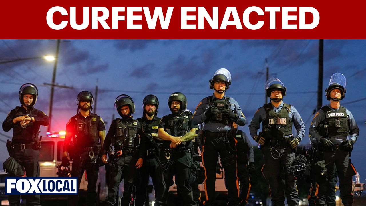 Video thumbnail for Delaney Hall protests: Curfew enacted after clashes; DHS restores family visitation
