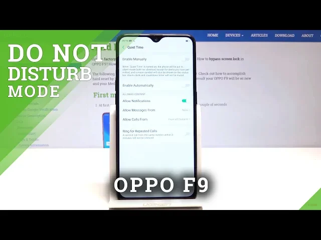 Video thumbnail for How to Enable Do Not Disturb Mode in OPPO F9 - Mute Sound