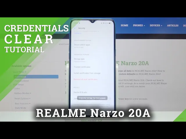 Video thumbnail for Delete All Licenses - REALME Narzo 20A & Reset Credentials