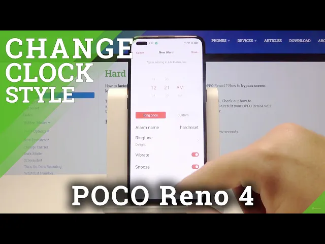 Video thumbnail for How to Enter Clock Customization in OPPO Reno 4 - Alarm Clock Settings