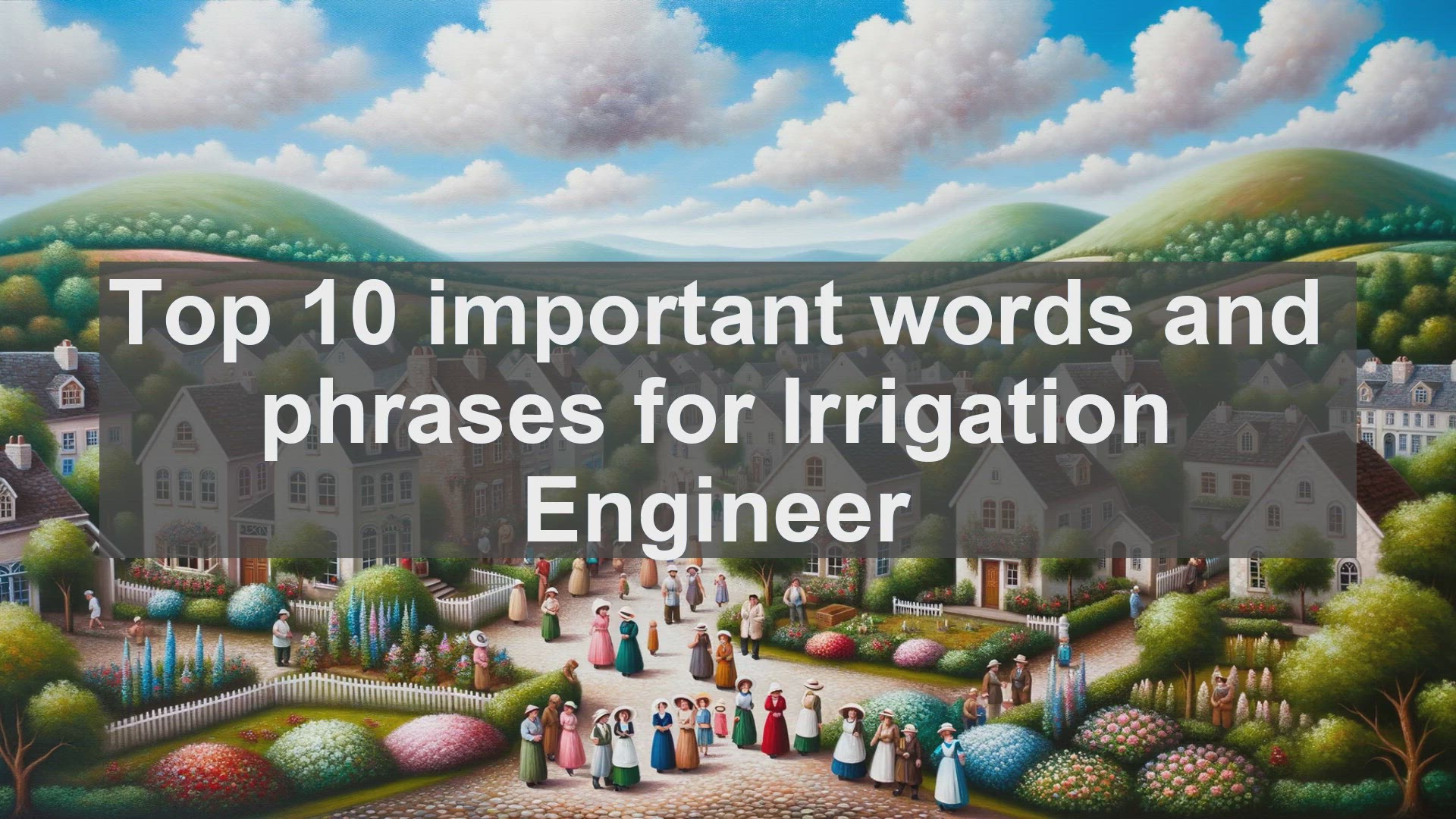 'Video thumbnail for Top 10 important words and phrases for Irrigation Engineer'