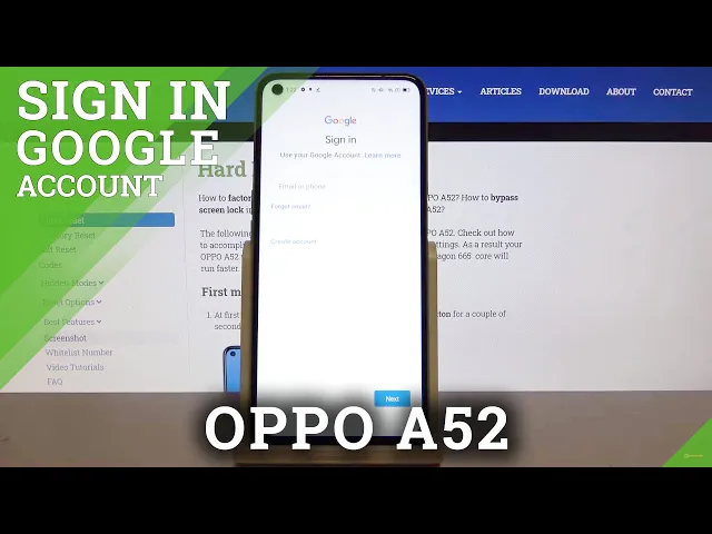 Video thumbnail for How to Add Google Account in OPPO A52 – Sign In to Google