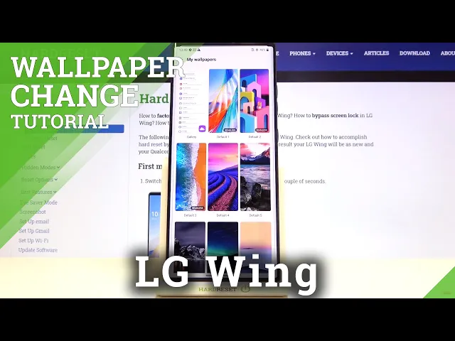 Video thumbnail for How to Change Wallpaper on LG Wing – Refresh Desktop