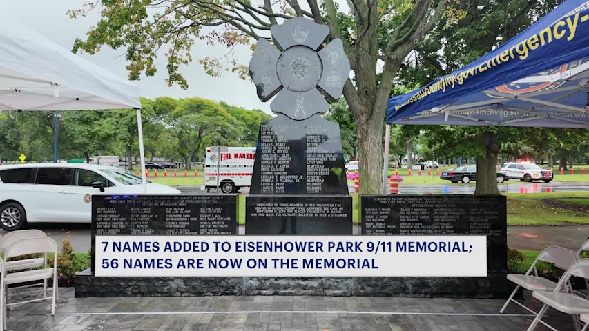 Video thumbnail for Nassau County honors fallen firefighters with expanded 9/11 memorial