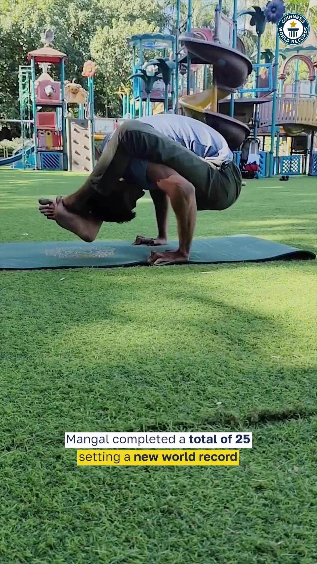 Video thumbnail for Push Ups Legs Above Head Record