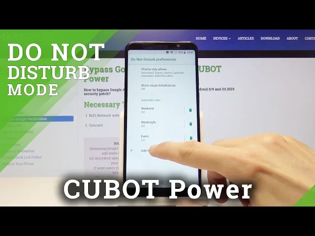 Video thumbnail for How to Enable Do Not Disturb Mode in CUBOT Power - Silent Mode