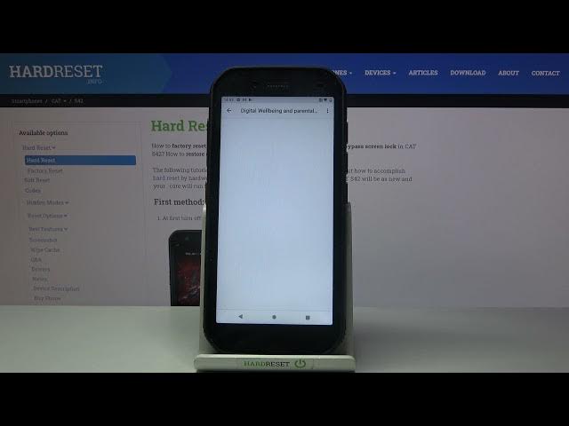 Video thumbnail for How to Check Total Screen Time on CAT S42 – Discover Screen Time Statistics