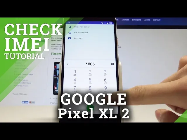 Video thumbnail for How to Check IMEI in GOOGLE Pixel XL 2 - How to Find Serial Number