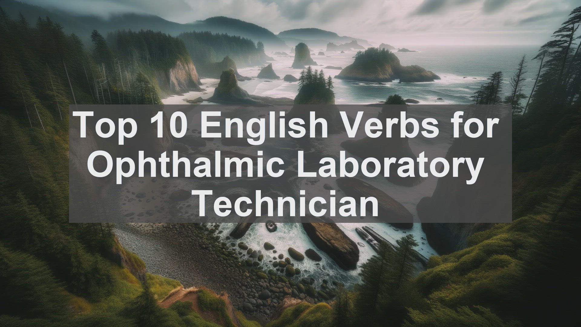 'Video thumbnail for Top 10 English Verbs for Ophthalmic Laboratory Technician'
