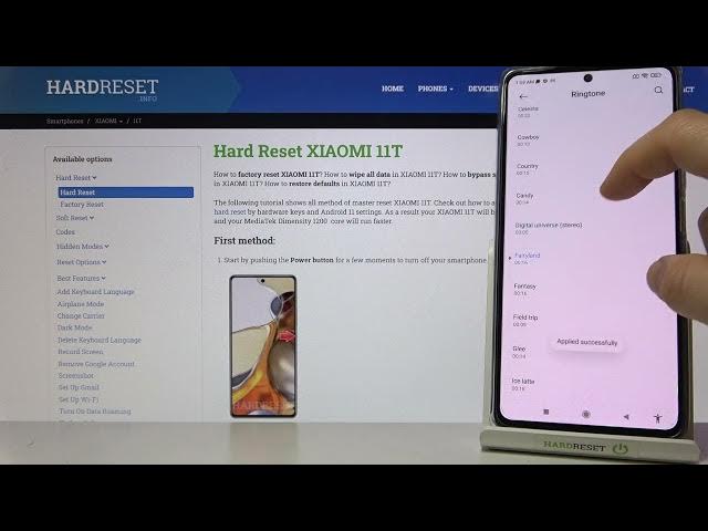 Video thumbnail for XIAOMI 11T All Available Ringtones Preview
