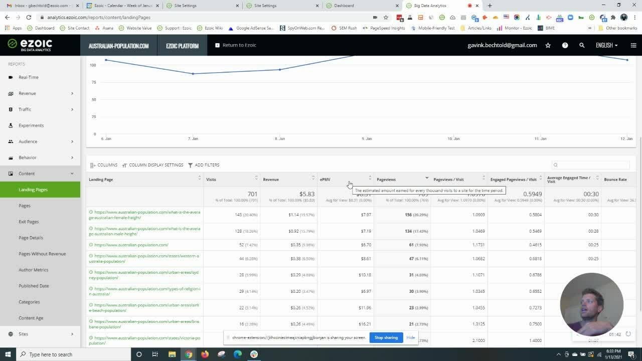Video thumbnail for Using Ezoic Big Data Analytics