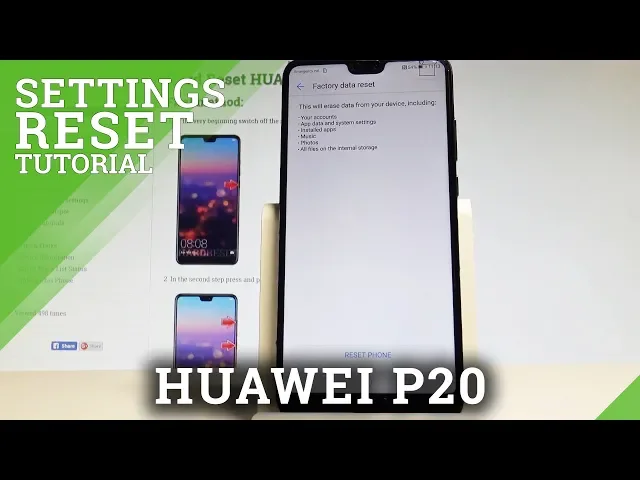 Video thumbnail for How to Factory Reset HUAWEI P20 - Wipe Data / Reset Phone |HardReset.Info
