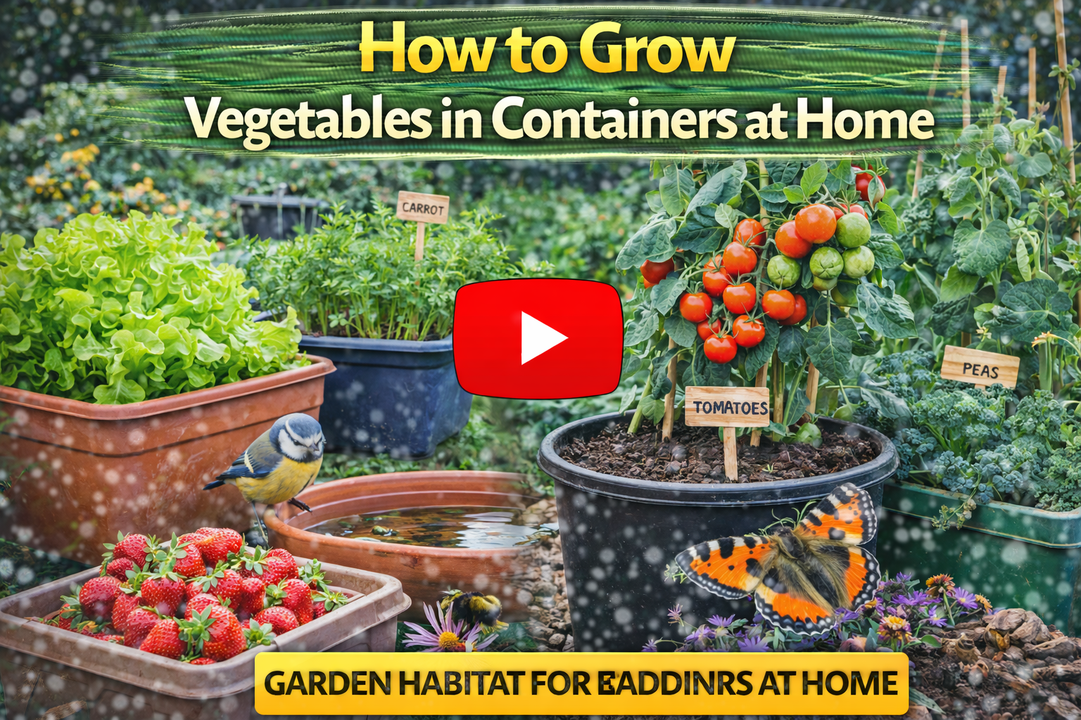 Video thumbnail for How to Grow Vegetables in Containers at Home
