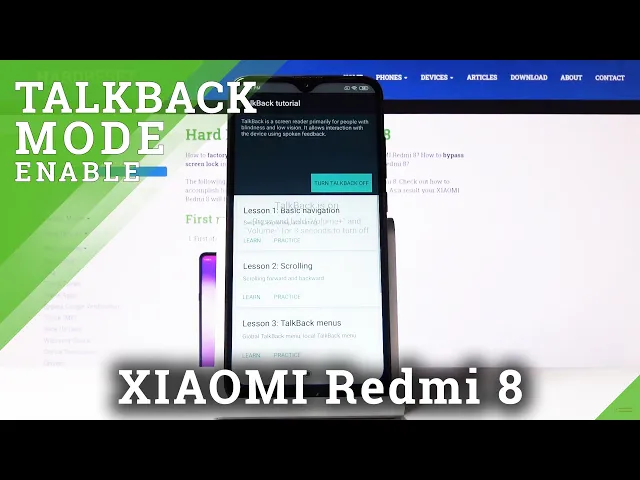 Video thumbnail for How to Activate Talkback in XIAOMI Redmi 8 – TalkBack Mode