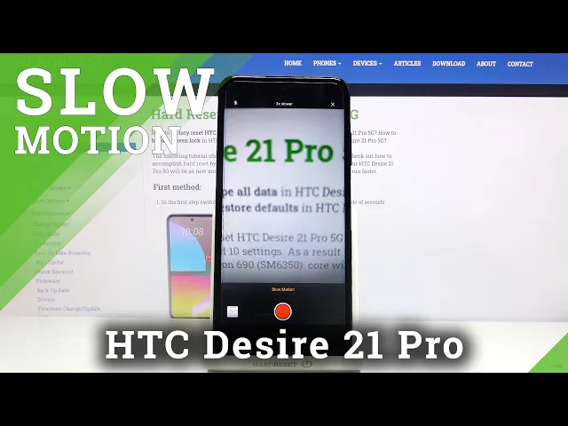 Video thumbnail for How to Record Slow Motion Video in HTC Desire 21 Pro – Slow Motion Effect