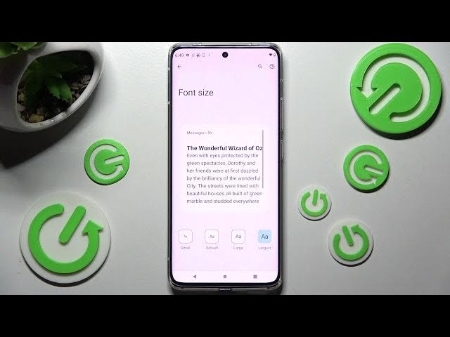 Video thumbnail for MOTOROLA EDGE 30 FUSION How To Change Font Size