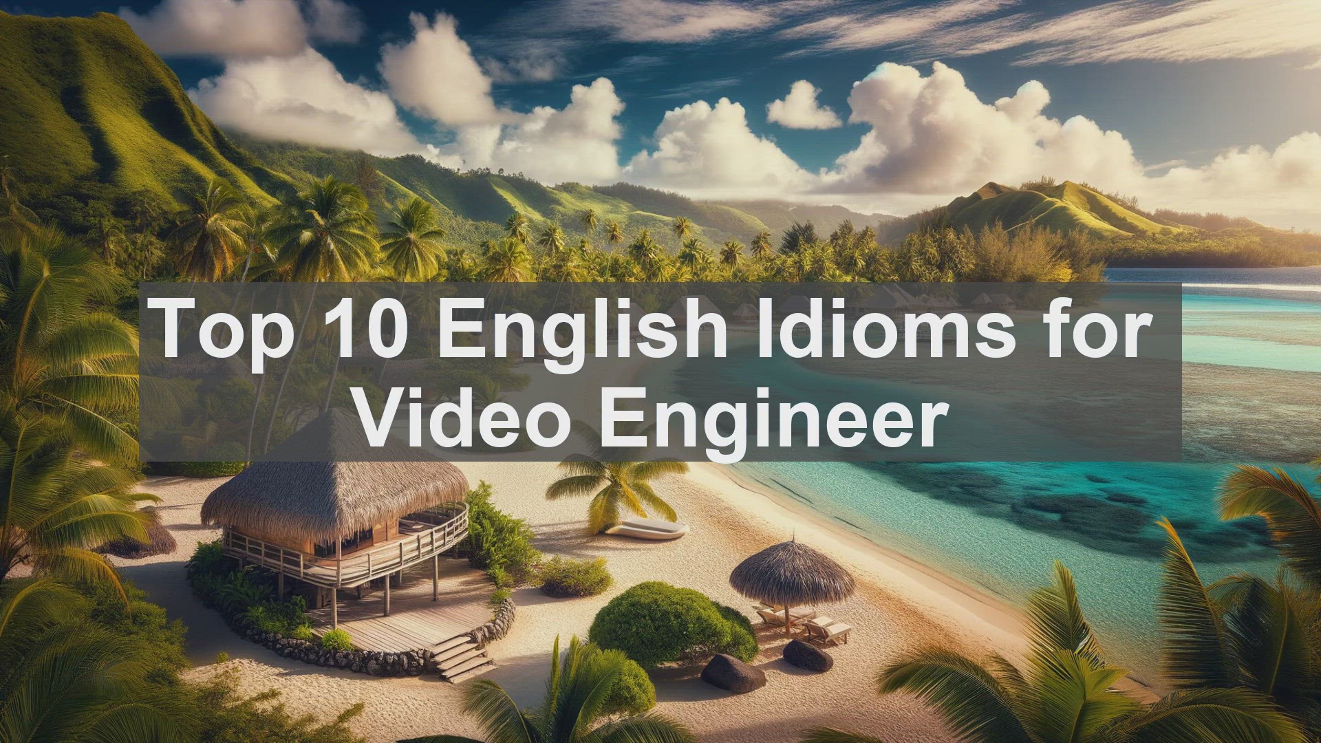 'Video thumbnail for Top 10 English Idioms for Video Engineer'