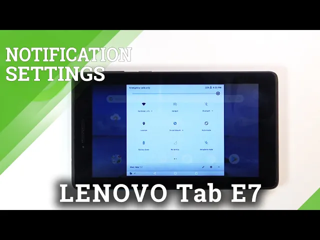 Video thumbnail for LENOVO Tab E7 and Notification Bar - How to Customize Notification Bar Icons