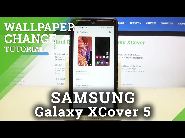 Video thumbnail for How to Change Wallpaper in SAMSUNG Galaxy XCover 5 – Set Up Wallpaper