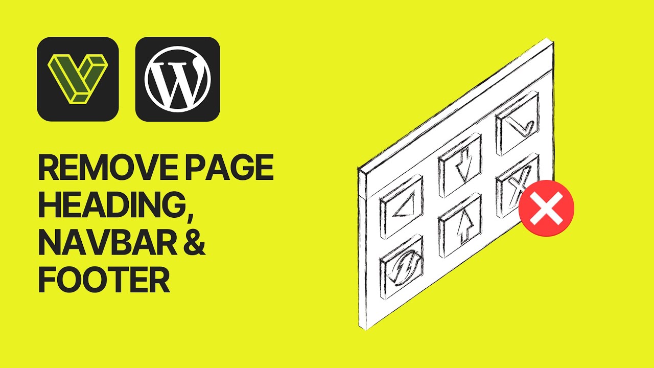 'Video thumbnail for How To Remove Page Heading _ Navbar & Footer Sections In Visualmodo WordPress Themes_'