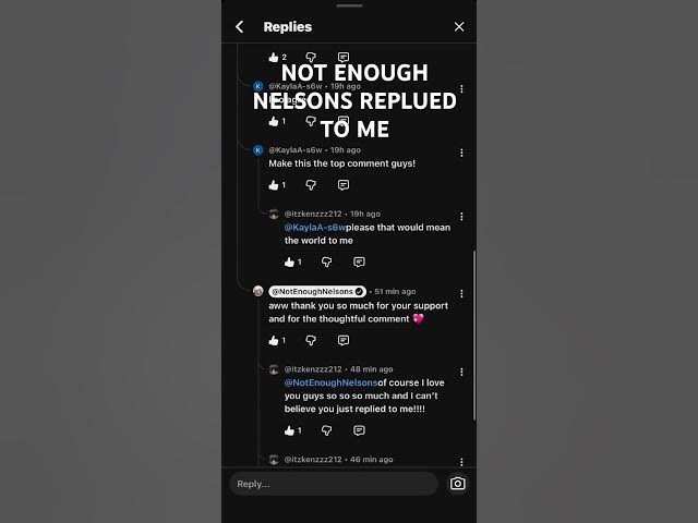 Video thumbnail for NOT ENOUGH NELSONS REPLIED TO ME AHHH @NotEnoughNelsons @nenfam #subscribe #viralvideo #viral