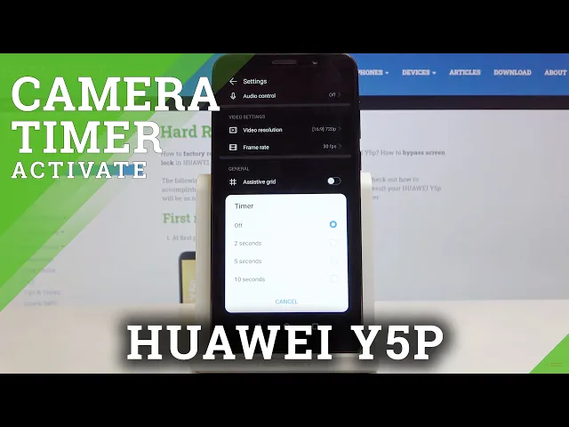 Video thumbnail for How to Activate Camera Timer in Huawei Y5P – Set Up Photo Delay Feature