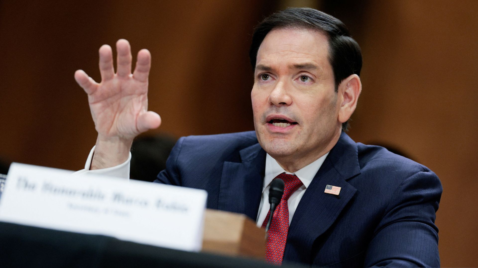 Video thumbnail for Rubio says US won’t lift Iran sanctions for reopening Strait of Hormuz