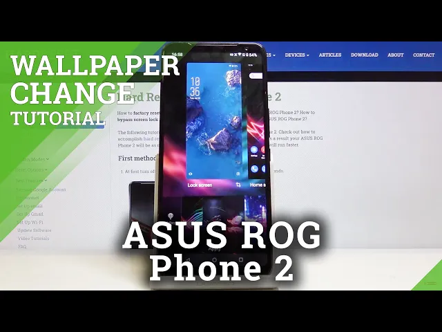 Video thumbnail for How to Change Wallpaper in ASUS ROG Phone 2