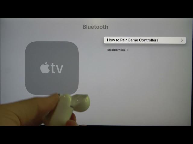 Video thumbnail for How to Pair AirPods with APPLE TV 4K - Bluetooth Headset Pairing with Apple Streaming Device