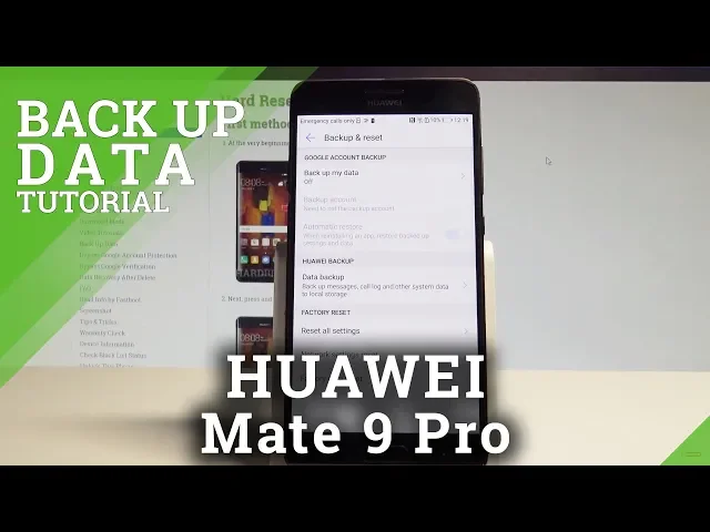 Video thumbnail for How to Enable Back Up Data on HUAWEI Mate 9 Pro - Allow Google Backup |HardReset.Info