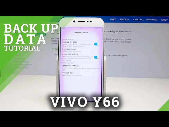 Video thumbnail for How to Back Up Data in VIVO Y66 - Enable Google Backup