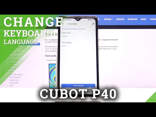 Video thumbnail for How to Change Keyboard Language in CUBOT P40 – Language Settings