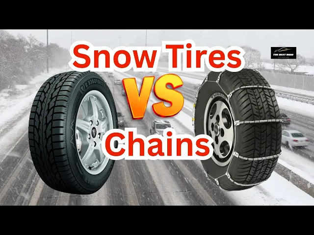 'Video thumbnail for Snow Tires VS Snow Chains Comparison: Which is best for your snowy adventures'