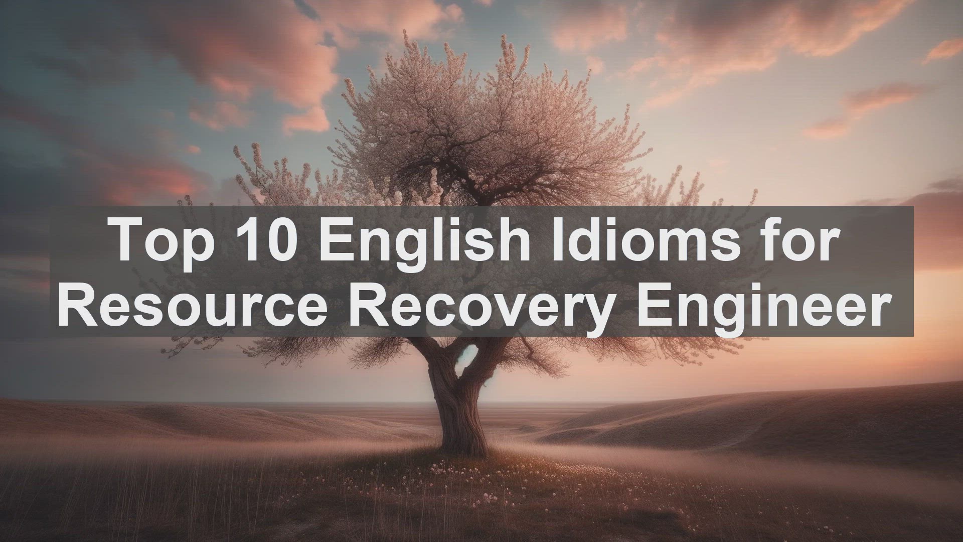 'Video thumbnail for Top 10 English Idioms for Resource Recovery Engineer'