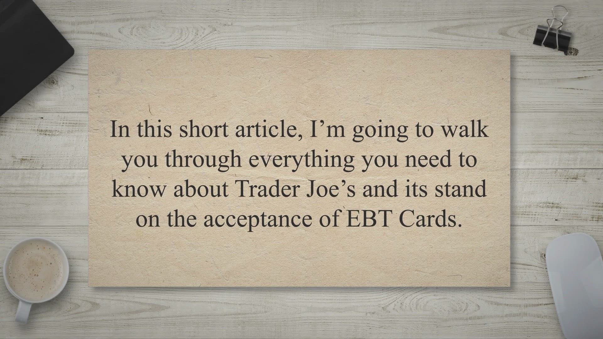 Video thumbnail for Does Trader Joe’s Accept EBT?